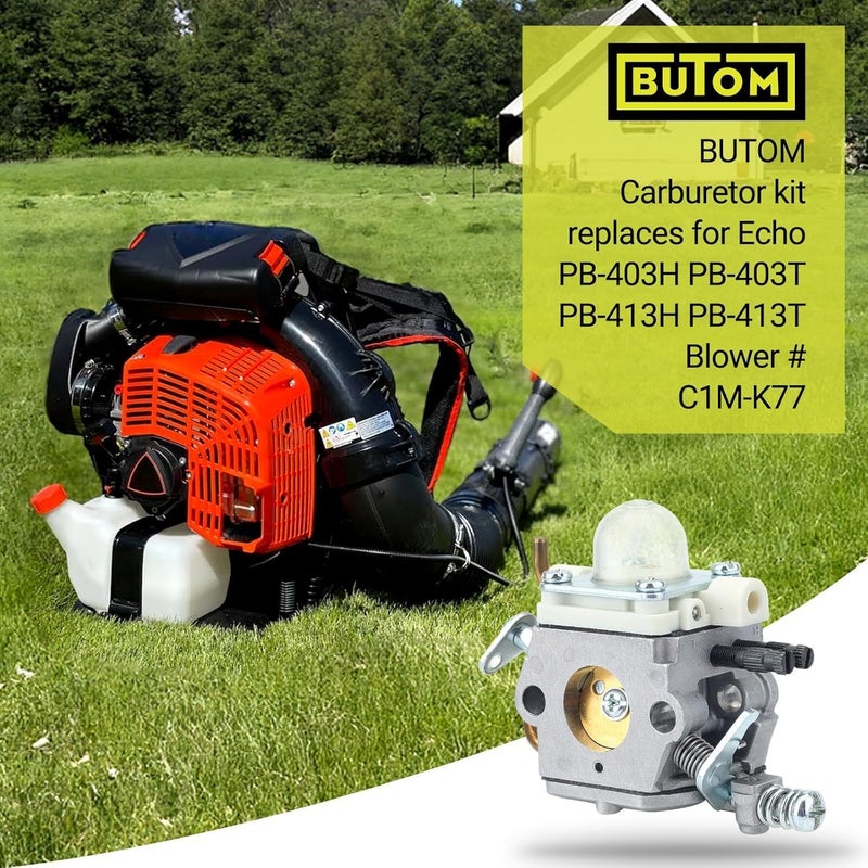 Butom C1M-K77 Carburetor for Echo PB-403T PB403T PH-413 PB-413H PB413H PB403H PB413T PB413H Backpack Blower Replace Zama C1M-K77 C1M-K76 - Image 2